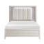 Tête de lit à DEL pour grand lit, blanc antique, article de décoration de chambre à coucher moderne avec tête de lit, finition blanche