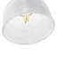 12cm H Glass Bowl Pendant Shade ( No Direct Attachment Method ) in Clear