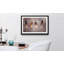 Streetart Four Feathers - Single Picture Frame Print-1474491731