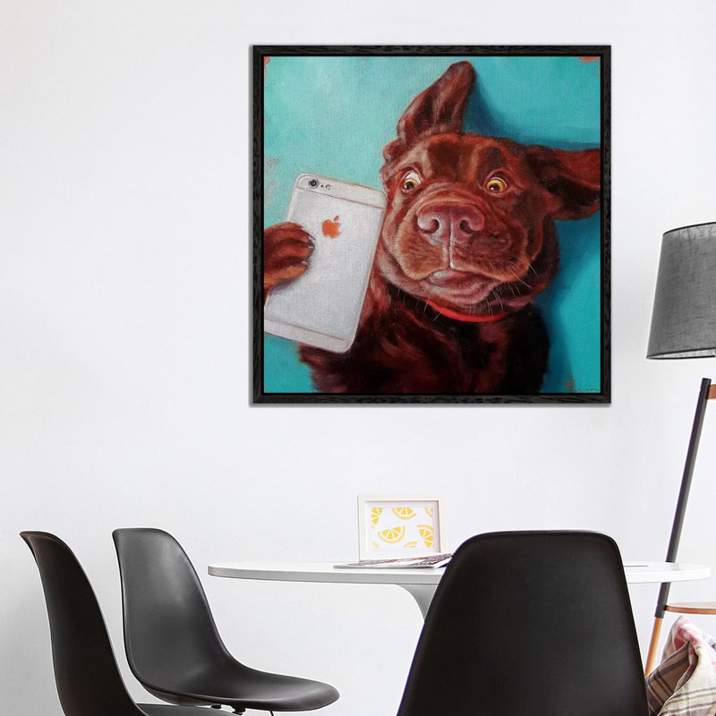 Lucia Heffernan - Print on Canvas, 45.72 cm H x 45.72 cm W x 4.445 cm W, Black Floater Framed