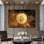 «Bitcoin Logo XV», reproduction sur toile-8009686