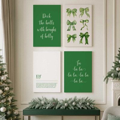 Fa La La & Fables, ensemble de 4 impressions sur toile