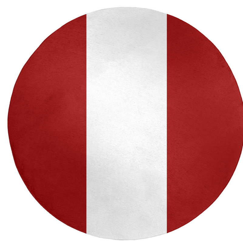 Tapis de zone rouge, Rond 5 pi