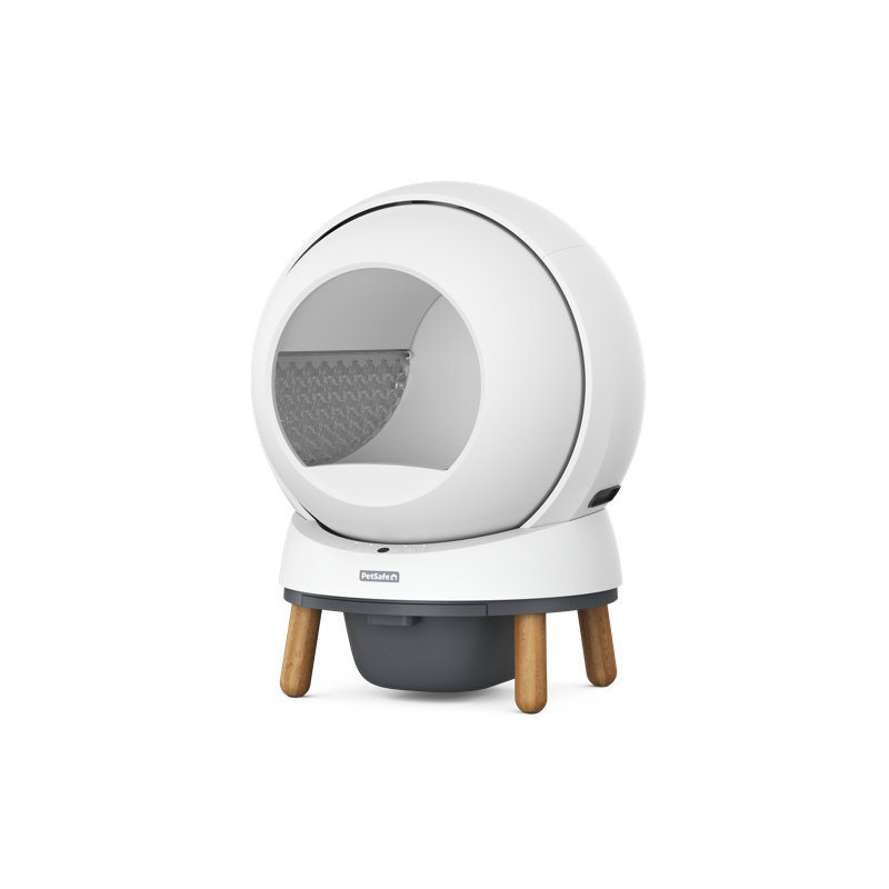 PetSafe White Plastic SmartSpin Self-Cleaning Cat Litter Box