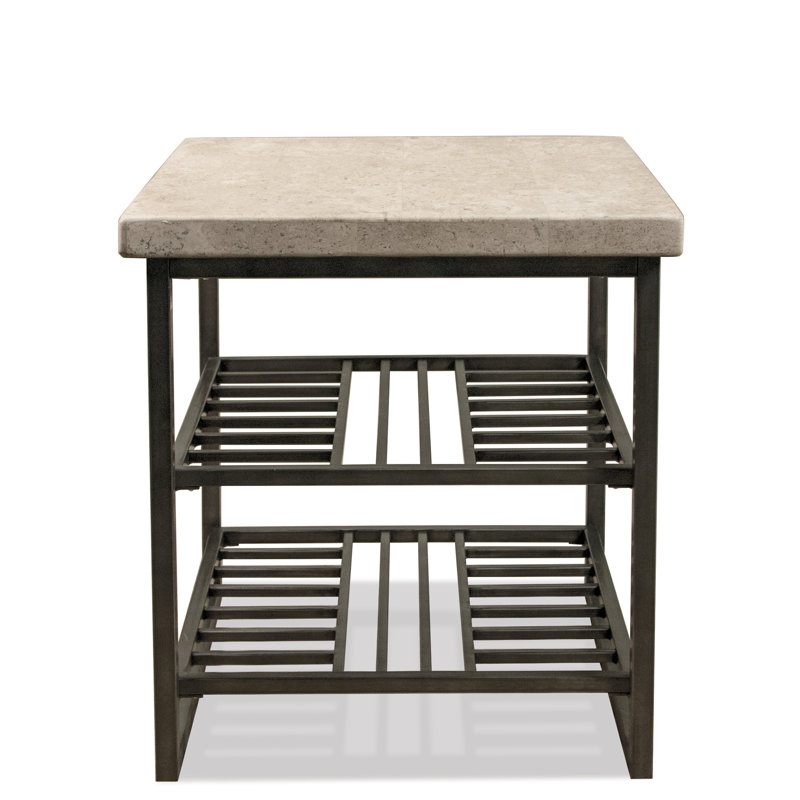 Table de bout avec rangement Mund Stone
