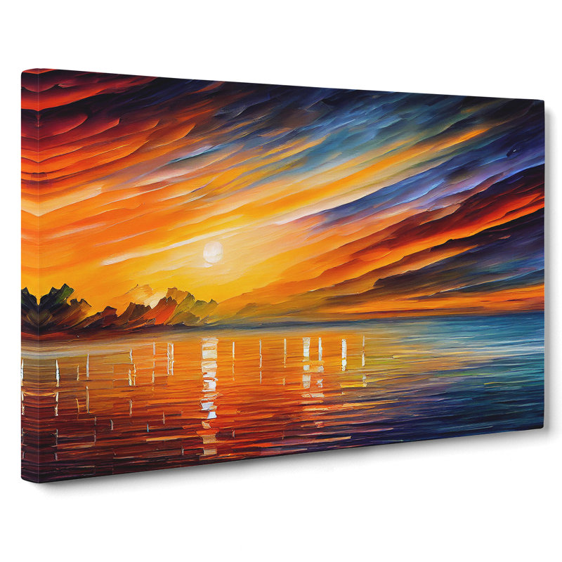 Glowing Sunrise Vol.2 - Wrapped Canvas, 35cm H x 50cm W x 3cm D