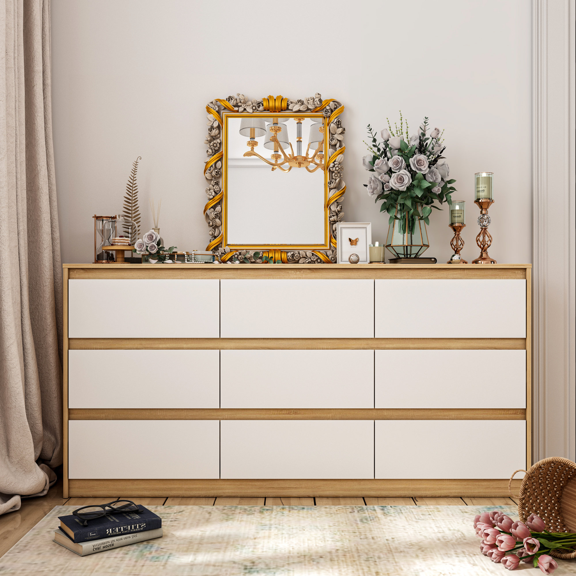 Latitude Run® Nine Drawers Dresser For Your Bedroom & Reviews Wayfair