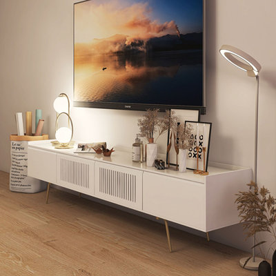 Modern simple light luxury high TV cabinet