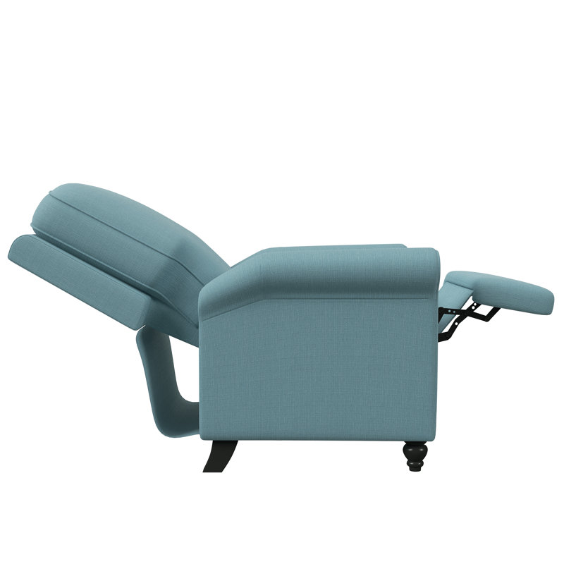 Leni Upholstered Recliner, Teal