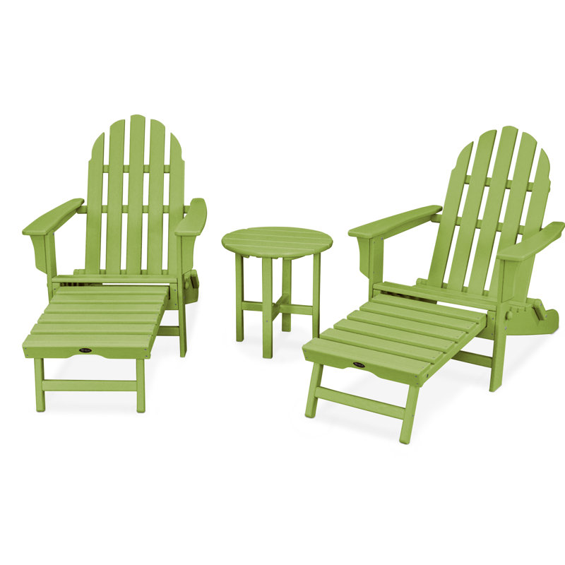 TREX Outdoors Cape Cod 3-Piece Ultimate Adirondack Set, Lime