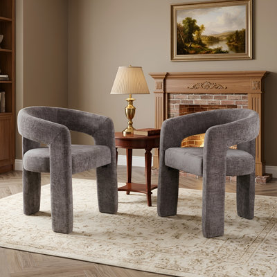 Chaise avec accoudoirs en fer Dalpat