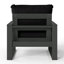 Fauteuil club de patio à assise profonde avec cadre (ensemble de 2)-980604235-980604237