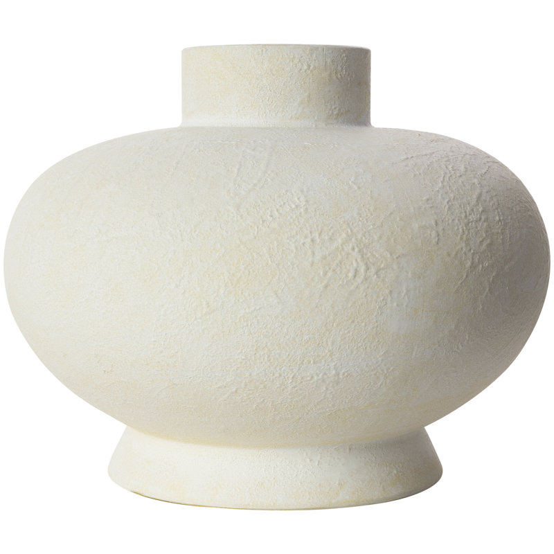 White/Ivory 8" Ceramic Table Vase
