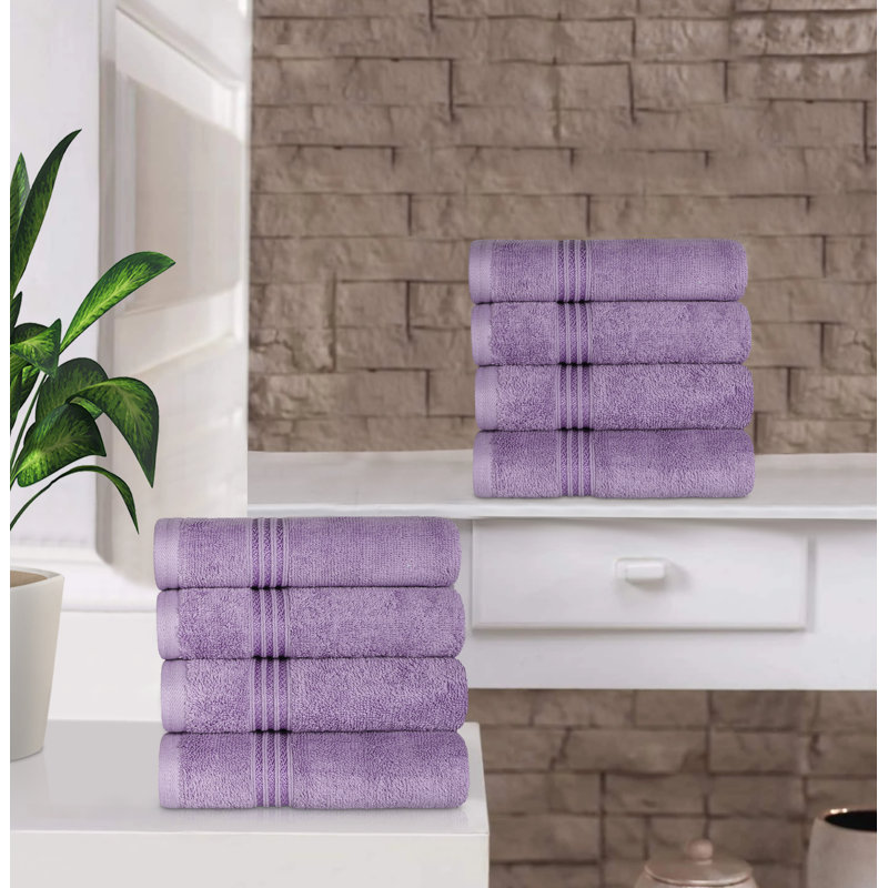 Merat 600 GSM 100% Standard Cotton Hand Towels, Purple
