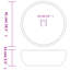 Metro Lane Bolme 41mm L x 41mm W Black/Grey Ceramic Circular Sink
