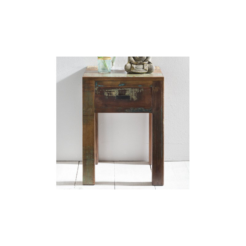 Alma 40cm W Solid Wood Bedside Table
