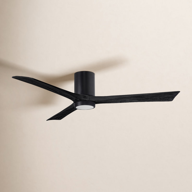 Irene LED Ceiling Fan, Matte Black, Matte Black, 60"
