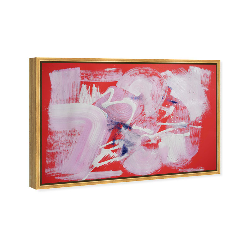Passion Fruit Berry Blend Canvas Abstract Print by Oliver Gal, 10"H x 15"W, Canvas Unframed