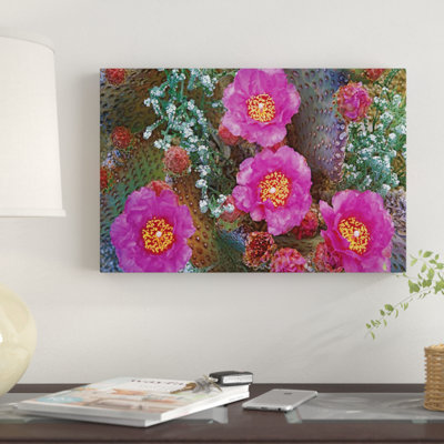 " Beavertail Cactus Flowering, Arizona " by Tim Fitzharris