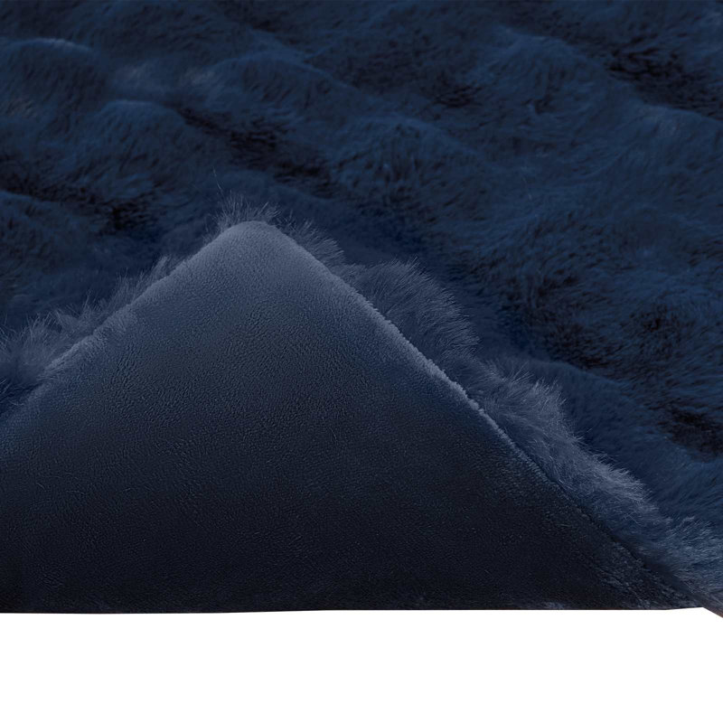 6-36 Throw Blanket, Marine Blue, 220cm x 240cm