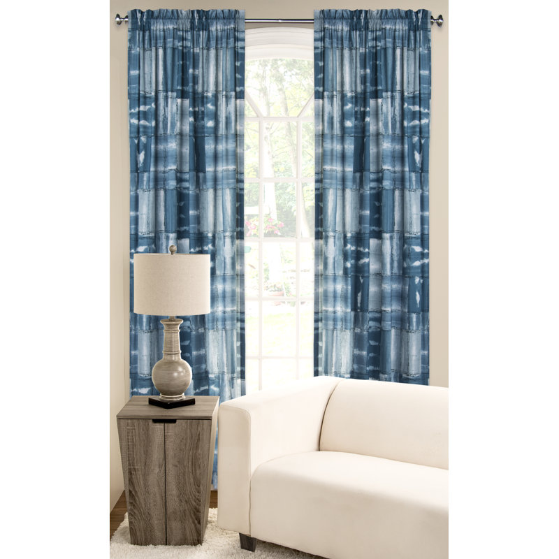 American Vintage Semi Sheer Curtain Single Panel