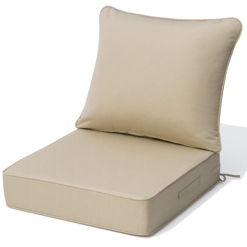 Ensemble de coussins de patio Sunbrella, Beige, 1
