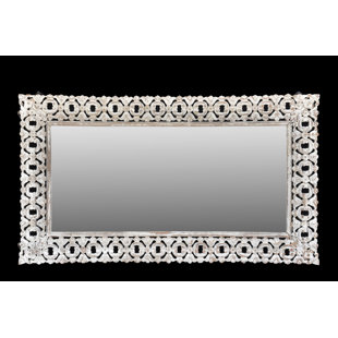 Wood Flat Wall Mirror