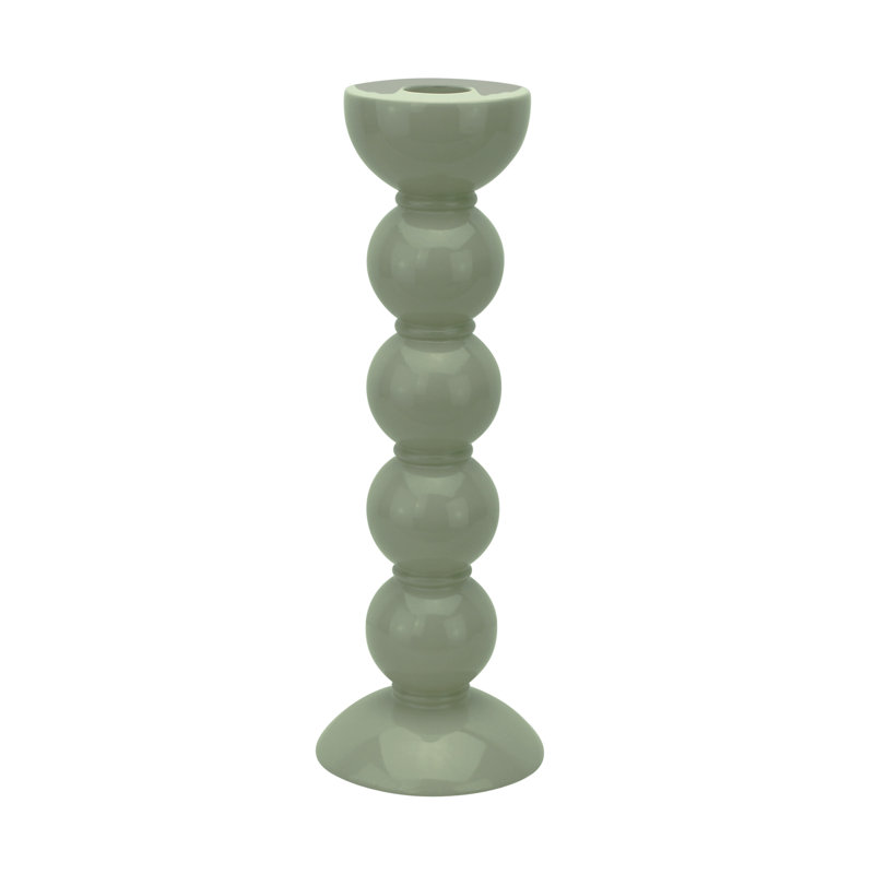 Chandelle à bobine, 9.45" H x 1.97" W x 1.97" D, Sauge