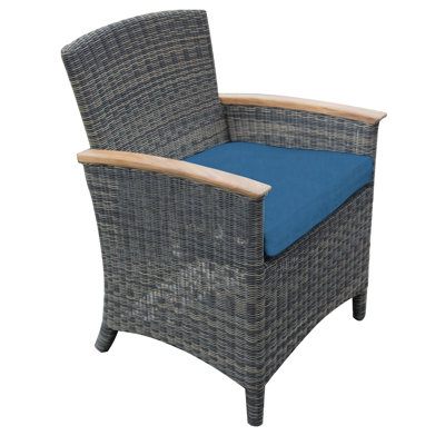 Bella Wicker Outdoor Dining Armchair