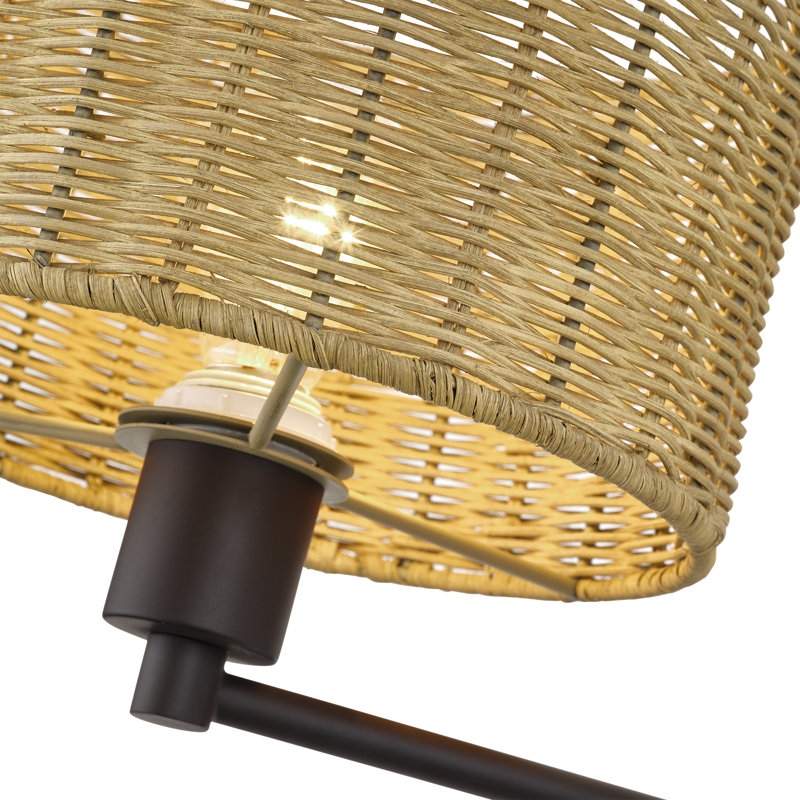 Lampe murale en bronze à bras articulé 1 lumière Adabella, Tanné, Bronze