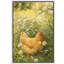 «Golden Hen in Sunlit Daisy Meadow», art de cuisine, impression sur toile encadrée-133595124-133595126