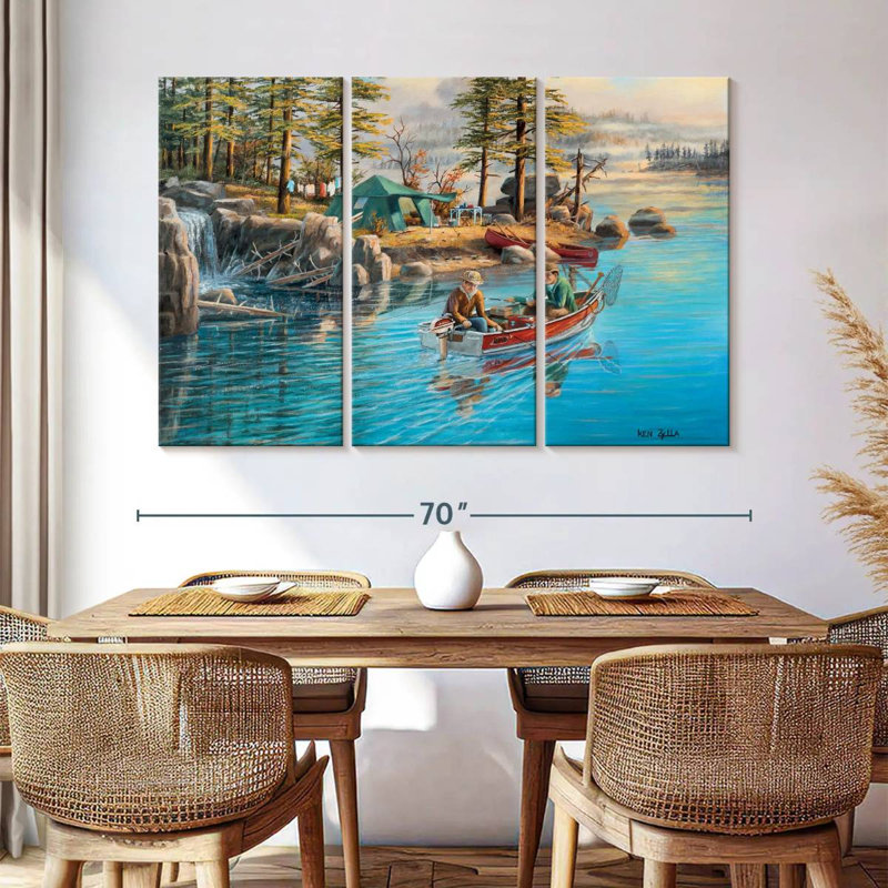 Senne Fishing Camp, 42" H x 65" W