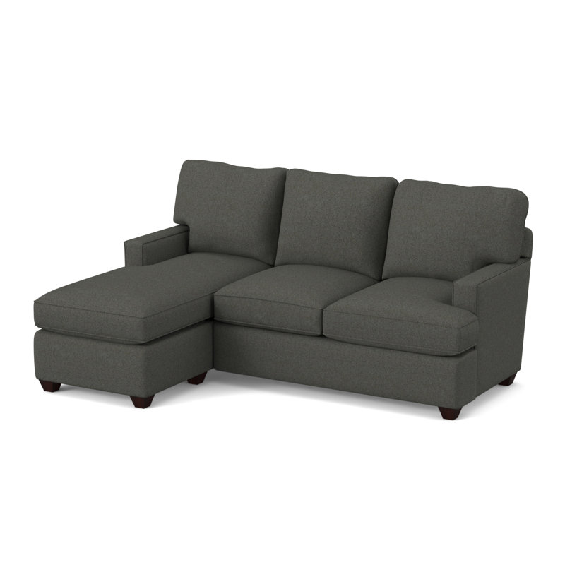 Canapé modulaire réversible avec repose-pieds de 80,5 po de largeur, Gris anthracite Dorset