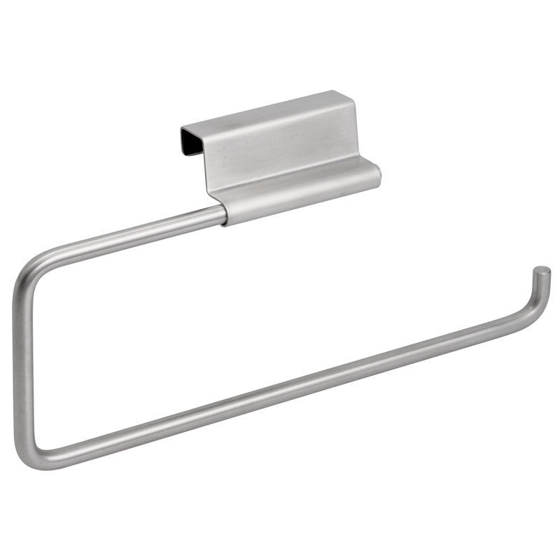 Stainless Steel Over-Cabinet Paper Towel Holder with Foam Backing