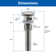 Pop-Up Bathroom Sink Drain Stopper with Overflow