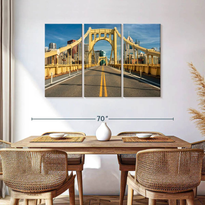 Mehar The Roberto Clemente Bridge, 36" H x 57" W