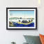 Sunset Across the Ryogoku Katsushika Hokusai - Picture Frame Painting Print-55613848-55613845