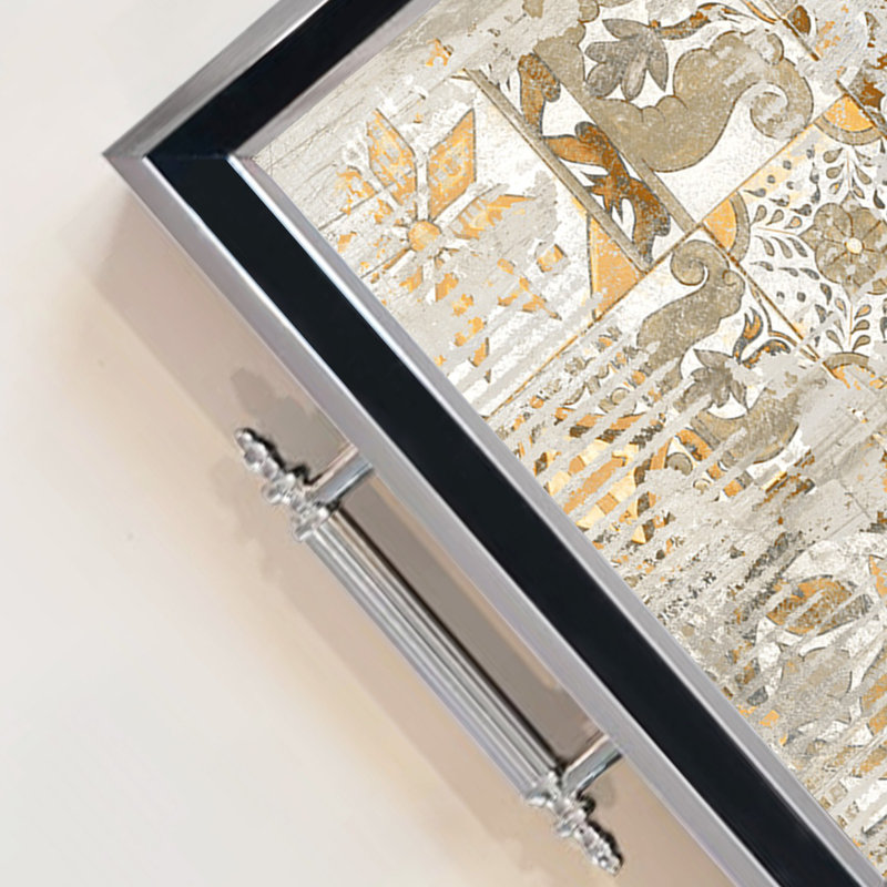 Elegant Glass Tray, 19.7 x 11.4 x 1.4 inches | 100% Durable Glass Construction | Easy to Clean with Damp Cloth | Ideal for Serving, Decorative Display, and Organizing | Stylish Addition to Home Décor