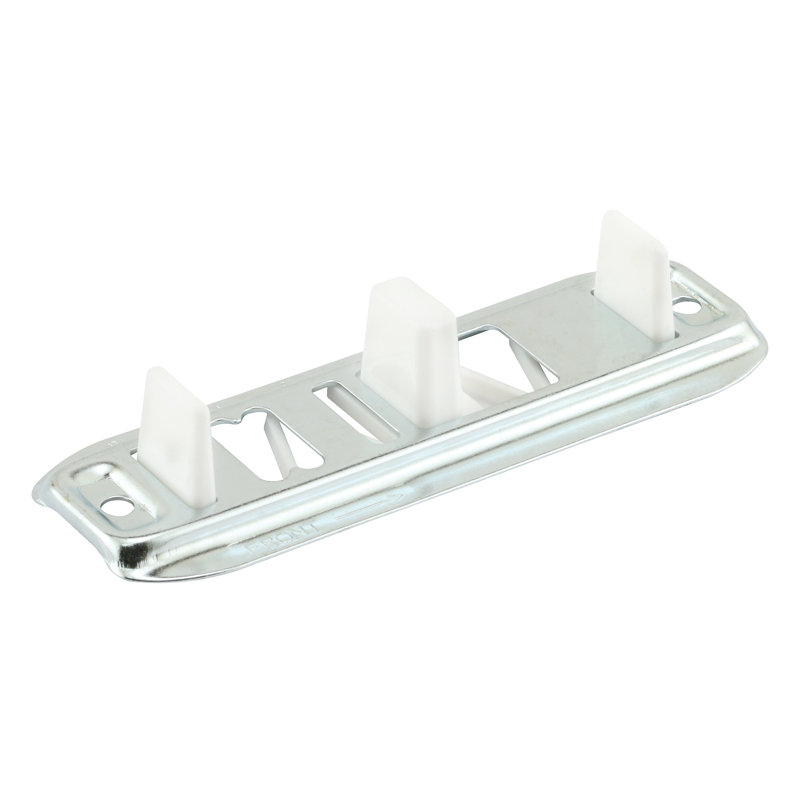 Acier estampé, réglable, porte de placard, guide de plancher (paquet de 2)