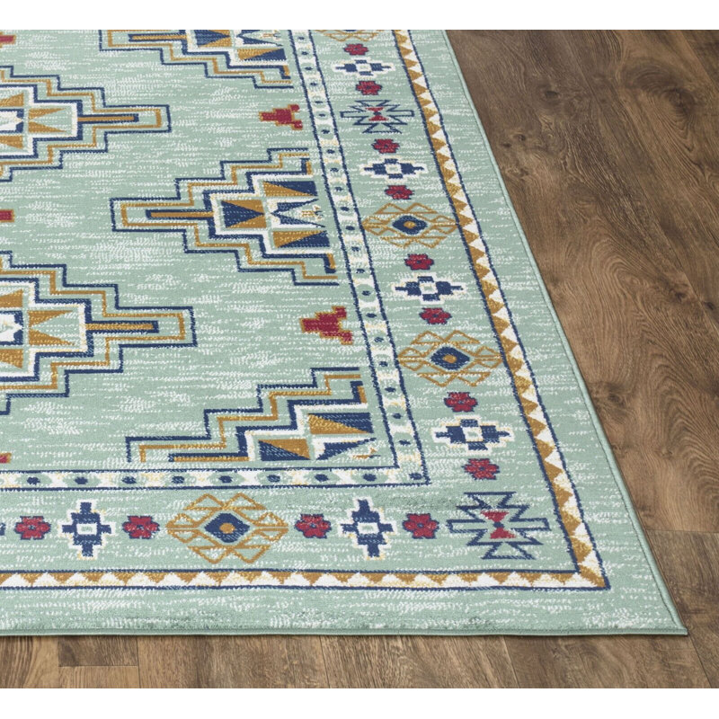 Rectangle Floral Berber Indoor / Outdoor Area Rug, Rectangle 120x170cm