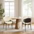 Faux Leather Upholstered Dining Chairs