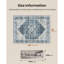 Tapis lavable 9 x 12, grand tapis à profil bas avec envers antidérapant et bordure durable, grands tapis rétro pour le salon, la chambre à coucher et la salle à manger