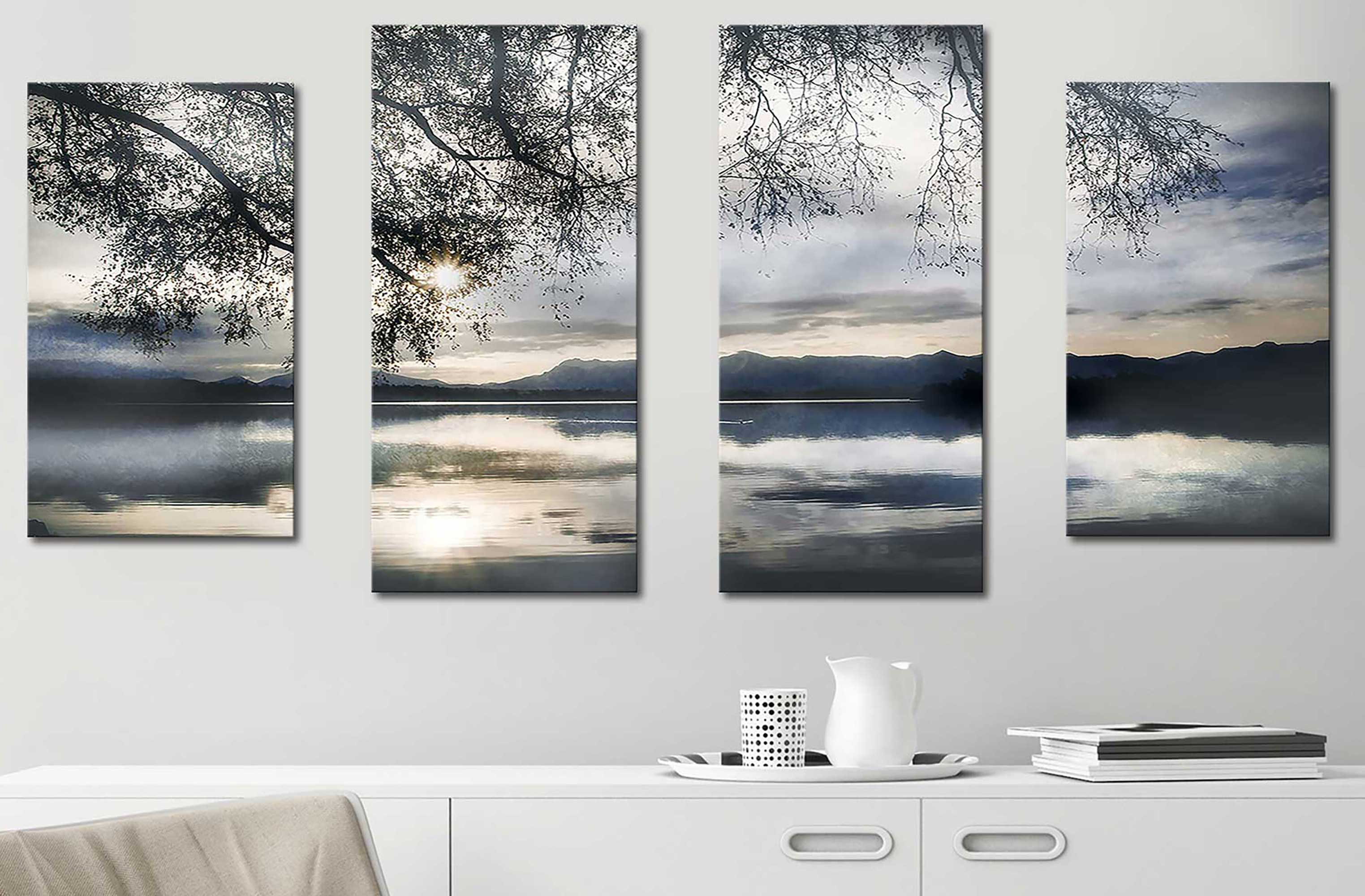 Loon Peak® Staffelsee Lake On Canvas 4 Pieces Print | Wayfair