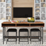 Metal Base Dining Table