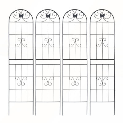 4 Pack 71" x 19.7" Metal Rustproof Garden Trellis