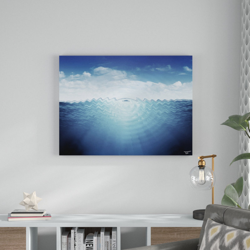 « aqueux trance xiii », impression sur toile tendue par tristan scott, H 30 po x l 40 po x P 1,5 po