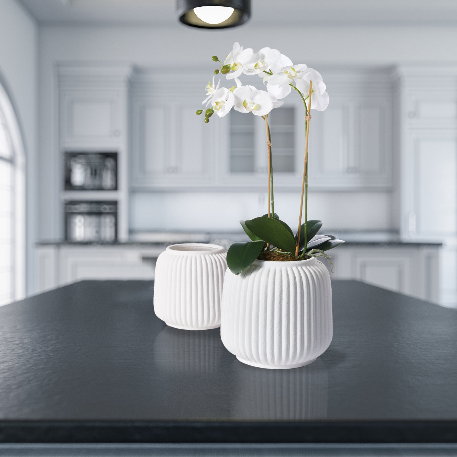 Galilee Cachepot, 9.75" H x 10.25" W x 10.25" D
