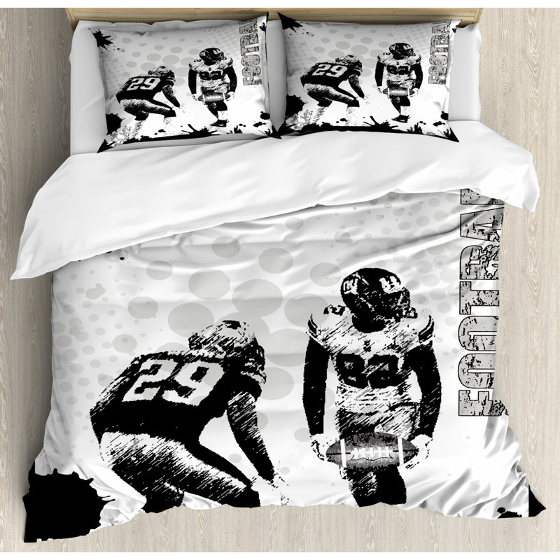Cottage Americana Polyester Duvet Cover, King Duvet Cover + 2 Pillow Shams