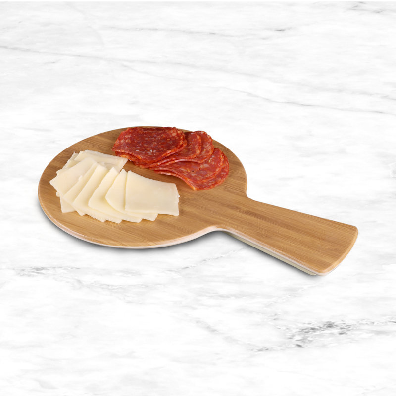 Planche à fromage en mélamine Fo Bwa, Bambou, H 0,5 po x l 11 po x P 7 po