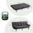Alan 71" Upholstered Convertible Sofa With Adjustable Arms And Backs-434691094